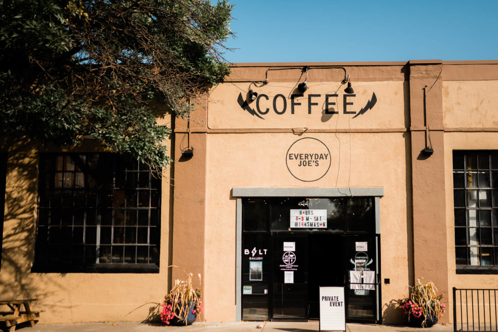 Everyday Joes Fort Collins Colorado Wedding Coffeehouse Autumn Fall Boho Bride