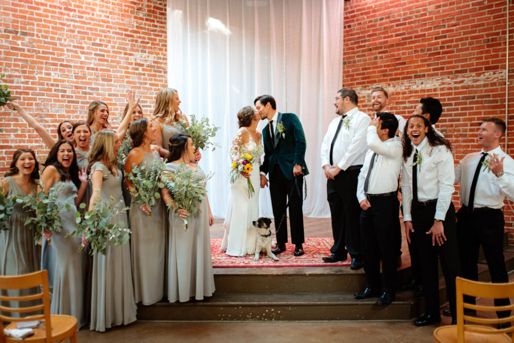Everyday Joes Fort Collins Colorado Wedding Coffeehouse Autumn Fall Boho Bride