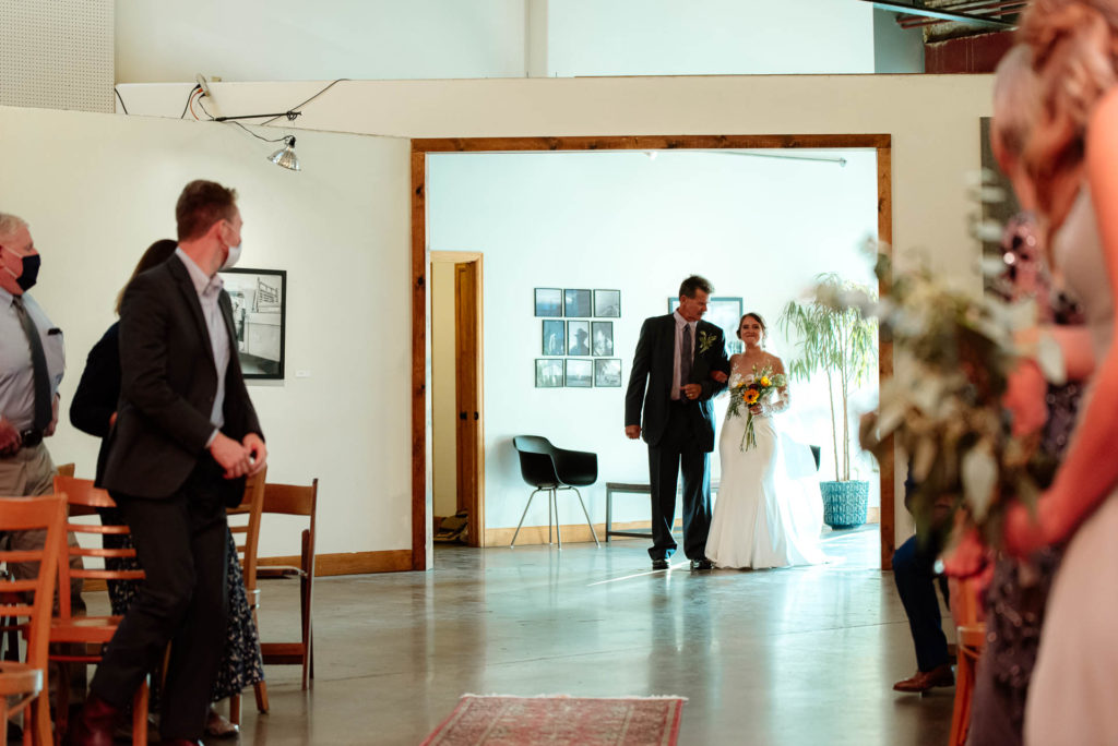Everyday Joes Fort Collins Colorado Wedding Coffeehouse Autumn Fall Boho Bride