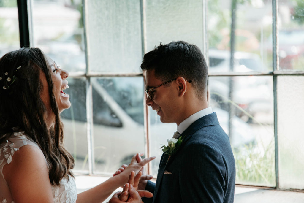 Moss Denver, Colorado wedding photographer, urban, industrial