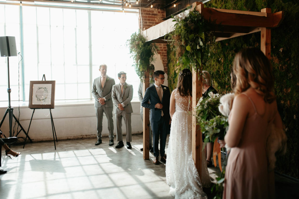 Moss Denver, Colorado wedding photographer, urban, industrial