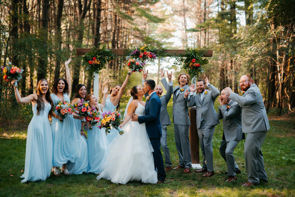 Chicago wedding photographer whispering woods illinois 
