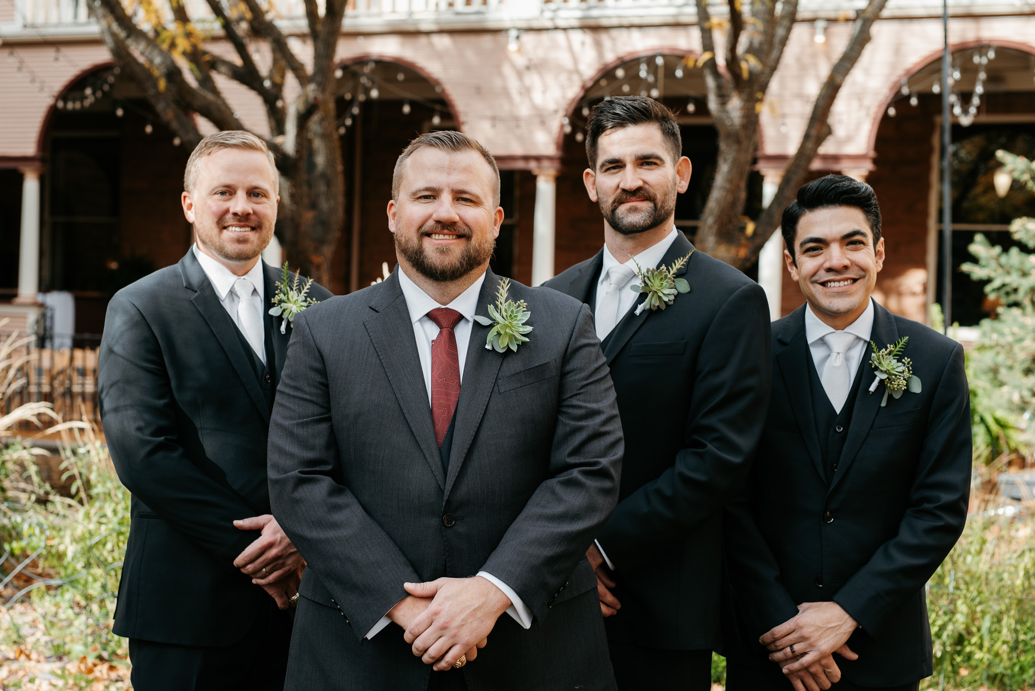 couple photographed at Hotel Colorado Glenwood Springs denver wedding photographer autumn mountains vail idaho springs winter park aspen