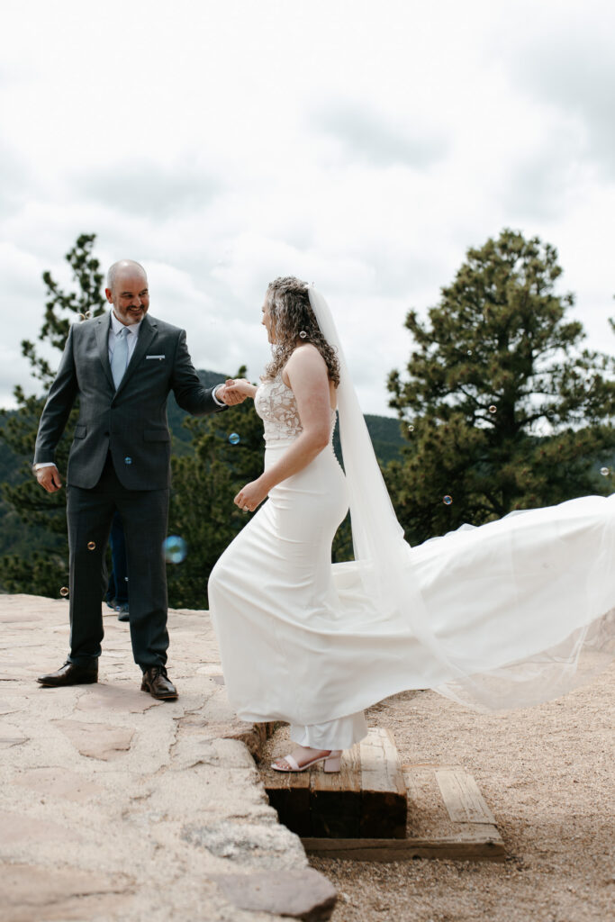 Colorado wedding photographer sunrise amphitheater Boulder Chautauqua