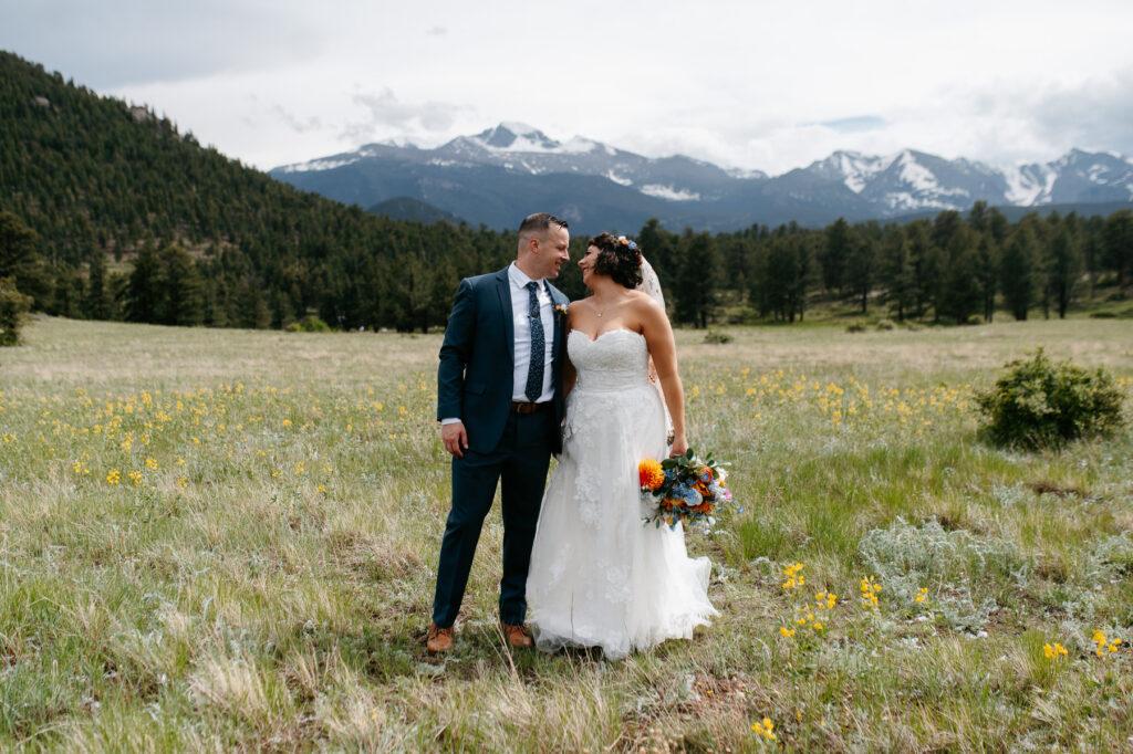 Colorado wedding photographer Estes Park The Landing Rocky Mountain National Park