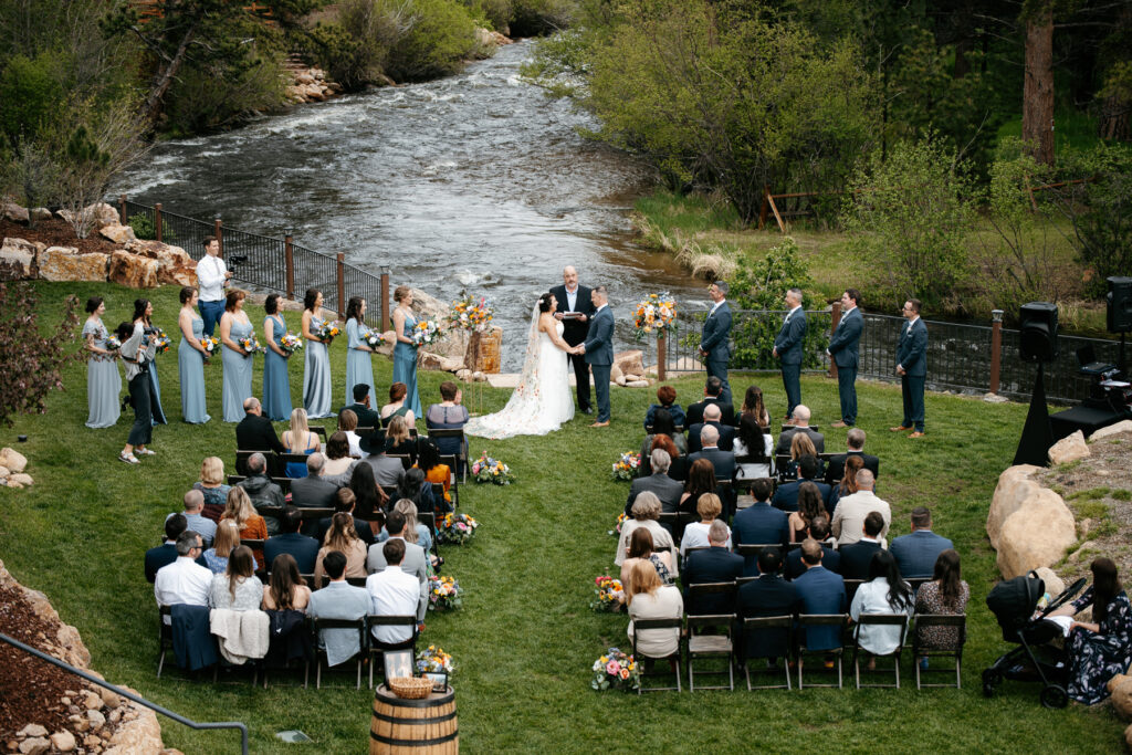 Colorado wedding photographer Estes Park The Landing Rocky Mountain National Park